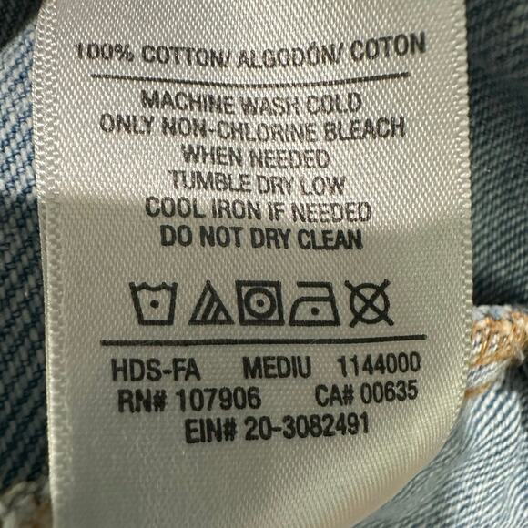 HUDSON Jean Jacket Denim Women’s Size Large / Extra Large - Picture 5 of 5